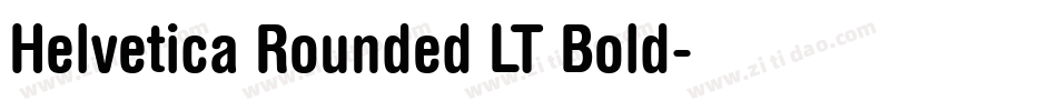 Helvetica Rounded LT Bold字体转换